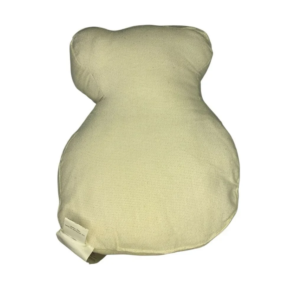Nwt Beaded Christmas Teddy Bear Drum Pillow 14x18 India Holiday Decor Holiday